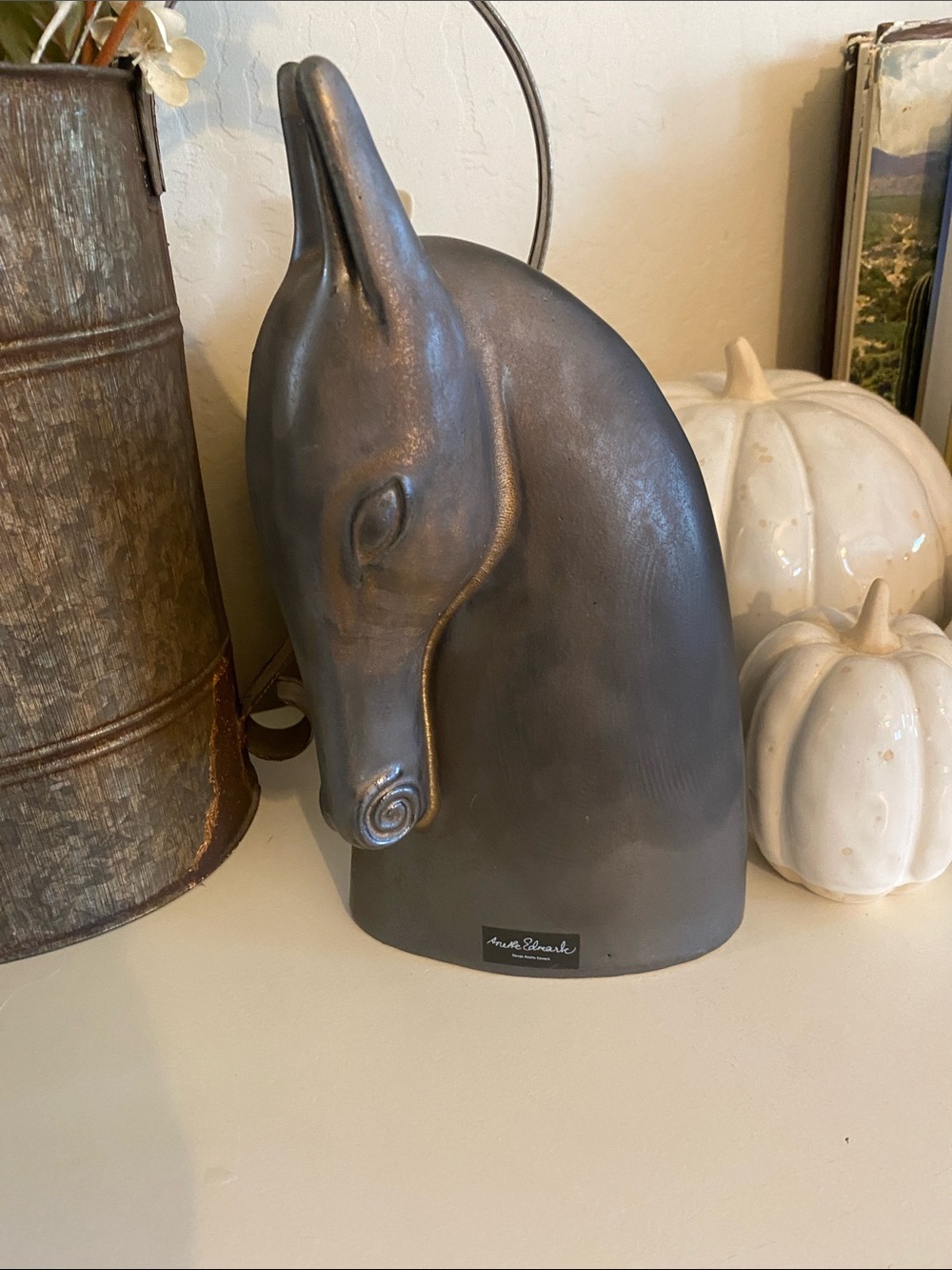 IKEA Brodd Horse Head Sculpture Design by Annette Edmark - 1990s Vintage Rare
